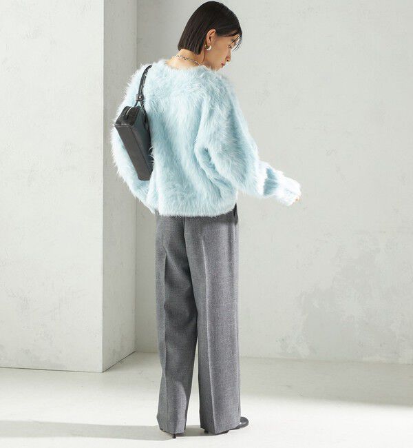 SHIPS for women「〈手洗い可能〉TUMUGITO(R) シャーク ツイード タック パンツ」|その他|