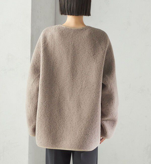 SHIPS for women「【一部WEB限定】〈手洗い可能〉NEW リバーシブル ボア ブルゾン」|ブルゾン・スタジャン|