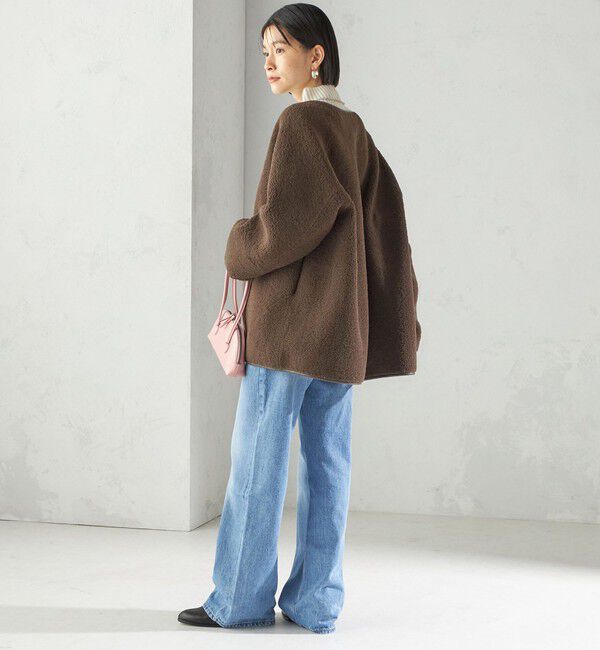 SHIPS for women「【一部WEB限定】〈手洗い可能〉NEW リバーシブル ボア ブルゾン」|ブルゾン・スタジャン|