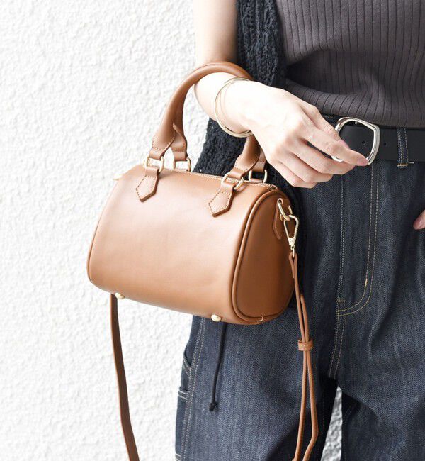 SHIPS any「VELETTO: 2WAY ショルダー ミニ ボストン バッグ」|ボストンバッグ|