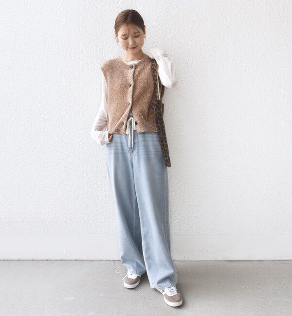 SHIPS for women「〈手洗い可能〉ラメ ニット ベスト」|ベスト・ジレ|