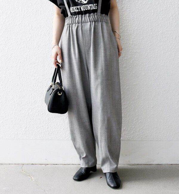 SHIPS any「SHIPS any:〈洗濯機可能〉ウーステッド サスペンダー付き バルーン パンツ」|その他|