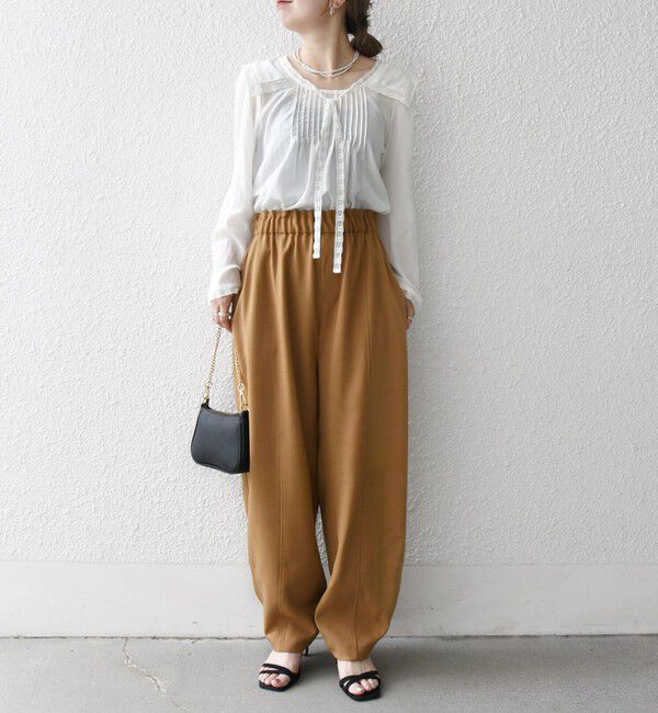 SHIPS any「SHIPS any:〈洗濯機可能〉ウーステッド サスペンダー付き バルーン パンツ」|その他|