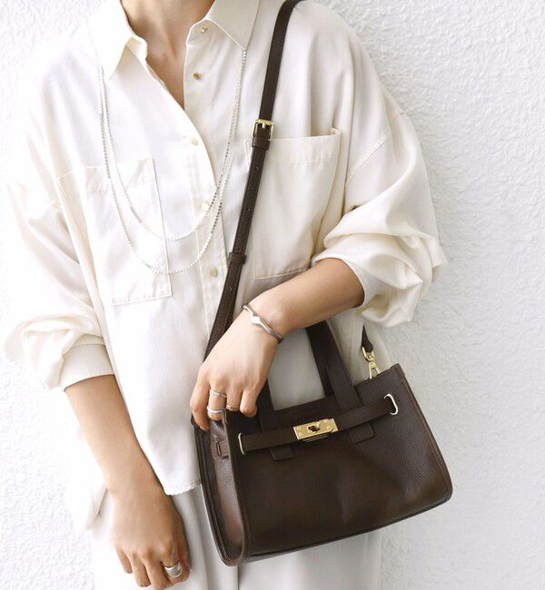 SHIPS for women「ベルト デザイン レザー バッグ」|ショルダー・メッセンジャー|