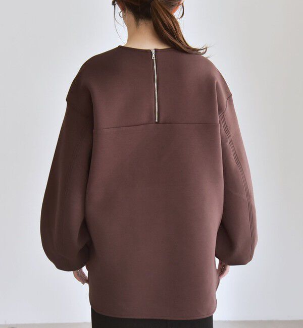 quaranciel「quaranciel:〈洗濯機可能〉ポンチ ボリュームスリーブ ビッグ スウェット プルオーバー」|スウェット・ジャージ|