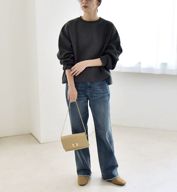 quaranciel「quaranciel:〈洗濯機可能〉ポンチ Vヨークバルーン スウェット プルオーバー」|スウェット・ジャージ|