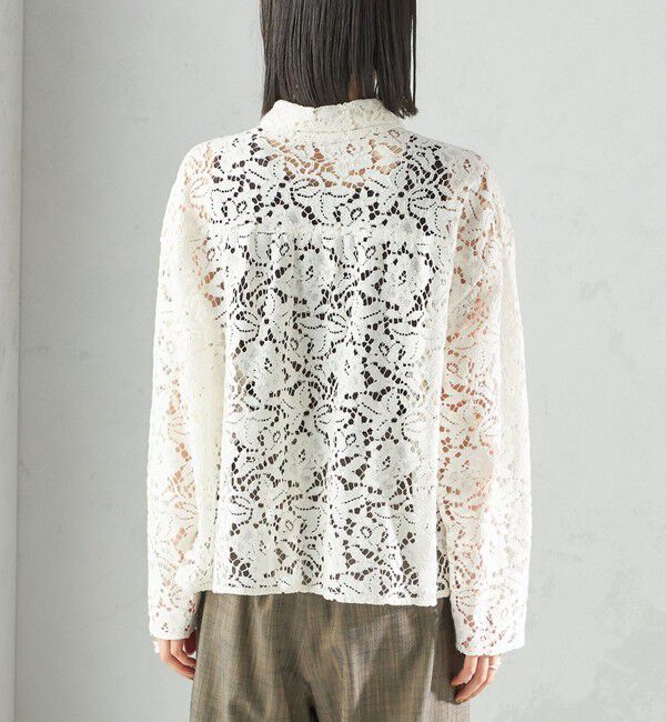 SHIPS for women「〈手洗い可能〉レース シャツ 羽織」|シャツ・ブラウス|
