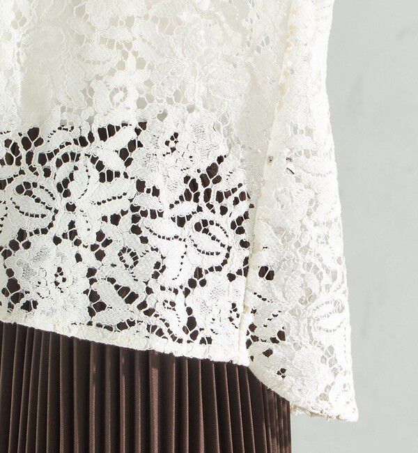 SHIPS for women「〈手洗い可能〉レース ジップアップ パーカ」|パーカー|