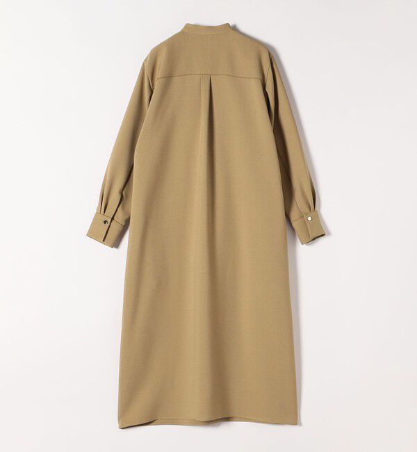 quaranciel「quaranciel:〈洗濯機可能〉ダブルクロス スタンドカラー ポケット シャツ ワンピース」|ワンピース|