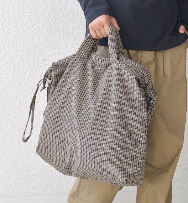 SHIPS any「SHIPS any: 3WAY チェック ギャザー ショルダーバッグ (ユニセックス)◇」|ショルダー・メッセンジャー|