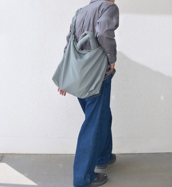 SHIPS any「SHIPS any: 3WAY チェック ギャザー ショルダーバッグ (ユニセックス)◇」|ショルダー・メッセンジャー|