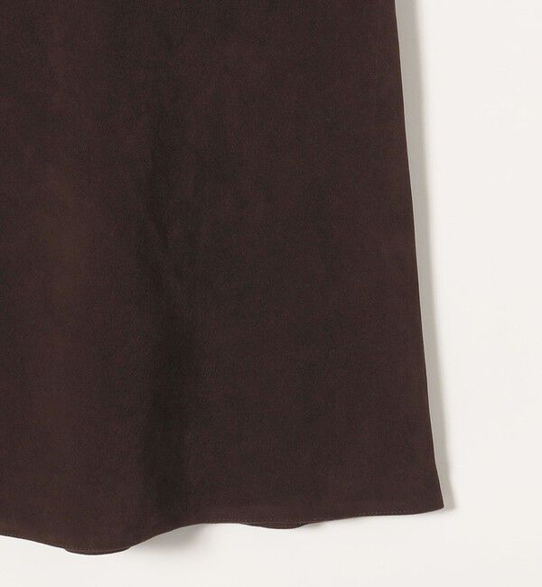 quaranciel「quaranciel:〈洗濯機可能〉ポリエステル スエード フレア マキシ スカート」|スカート|