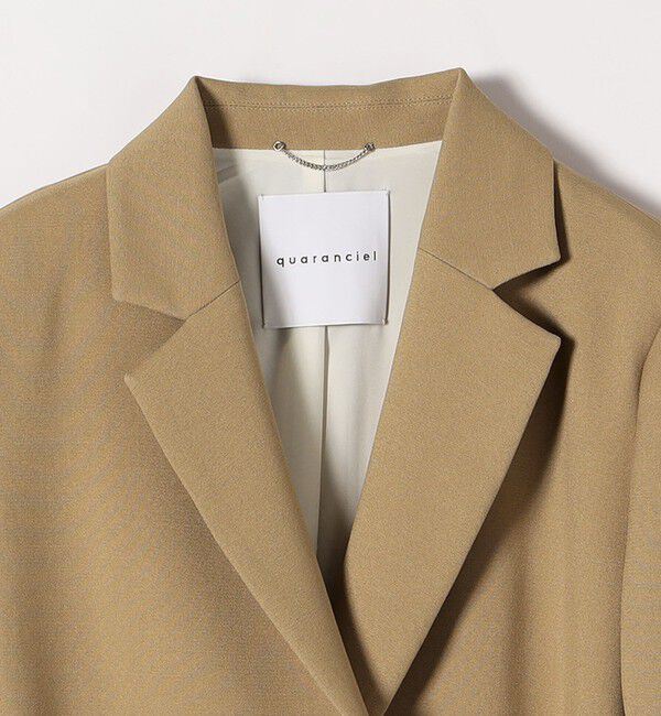 quaranciel「quaranciel:〈洗濯機可能〉ダブルクロス ベルト デザイン 3way テーラード ジャケット」|テーラードジャケット|
