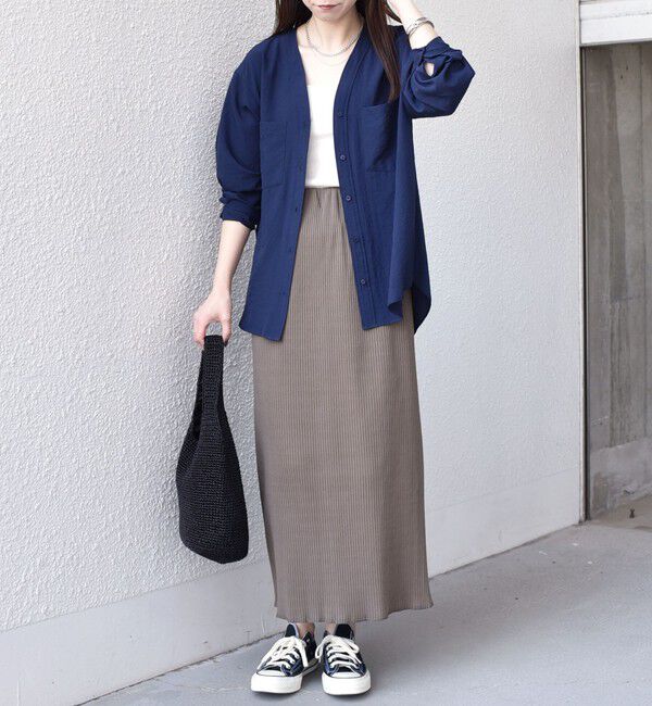 SHIPS Colors 「SHIPS Colors:〈手洗い可能・UVケア〉テレコ タイトスカート」|タイト|