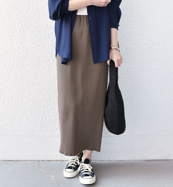 SHIPS Colors 「SHIPS Colors:〈手洗い可能・UVケア〉テレコ タイトスカート」|タイト|