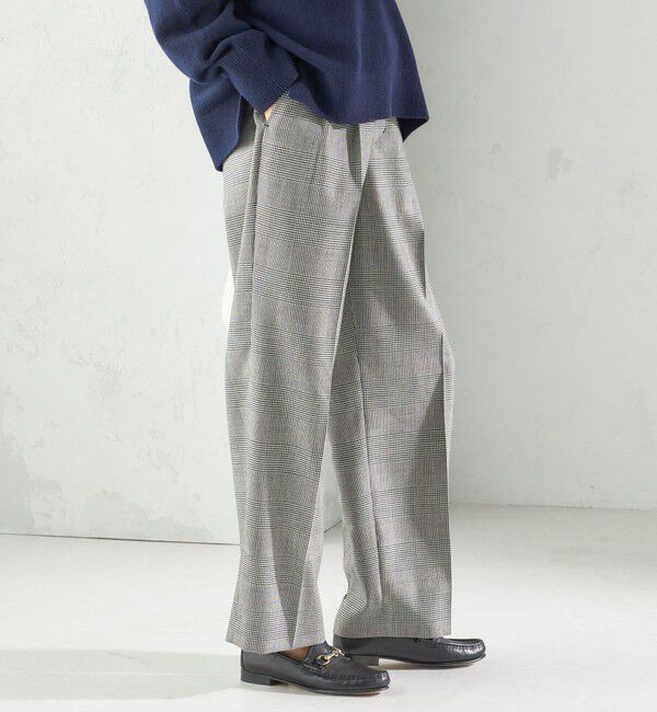 SHIPS for women「〈手洗い可能〉ウォッシャブル ウール タック パンツ」|その他|