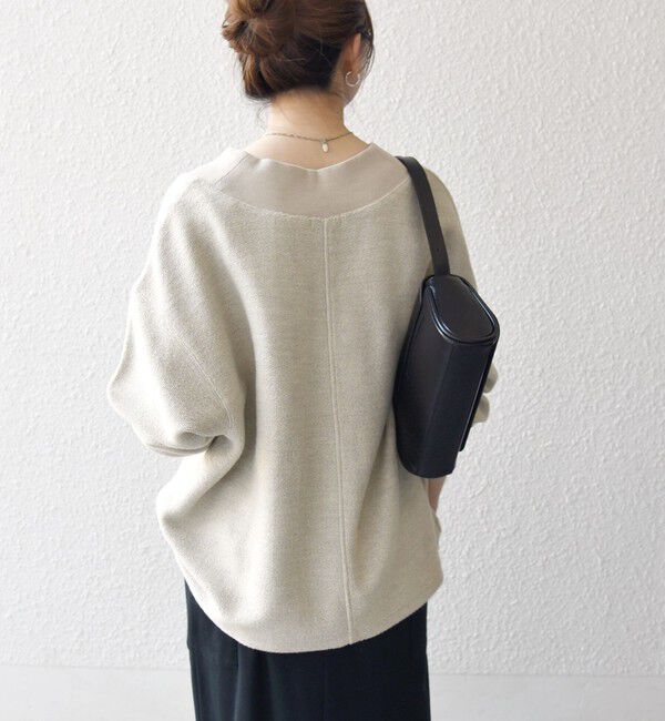 SHIPS any「SHIPS any:〈手洗い可能〉サカリバ 深Vネック ルーズ プルオーバー」|Tシャツ・カットソー|