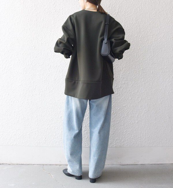 SHIPS any「【WEB限定】SHIPS any:〈洗濯機可能〉ダンボール コクーン ノーカラー コート」|ノーカラージャケット|