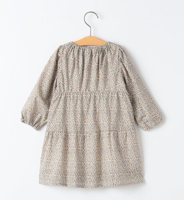 SHIPS KIDS「SHIPS KIDS:80～90cm / フラワー ティアード ワンピース」|ワンピース|