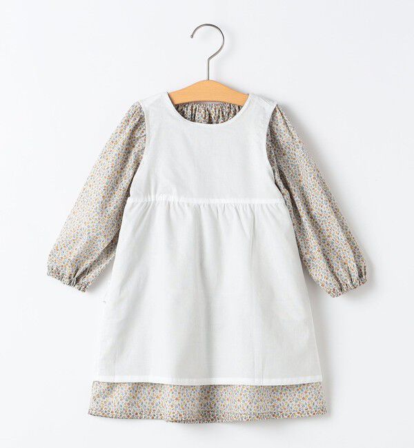 SHIPS KIDS「SHIPS KIDS:80～90cm / フラワー ティアード ワンピース」|ワンピース|