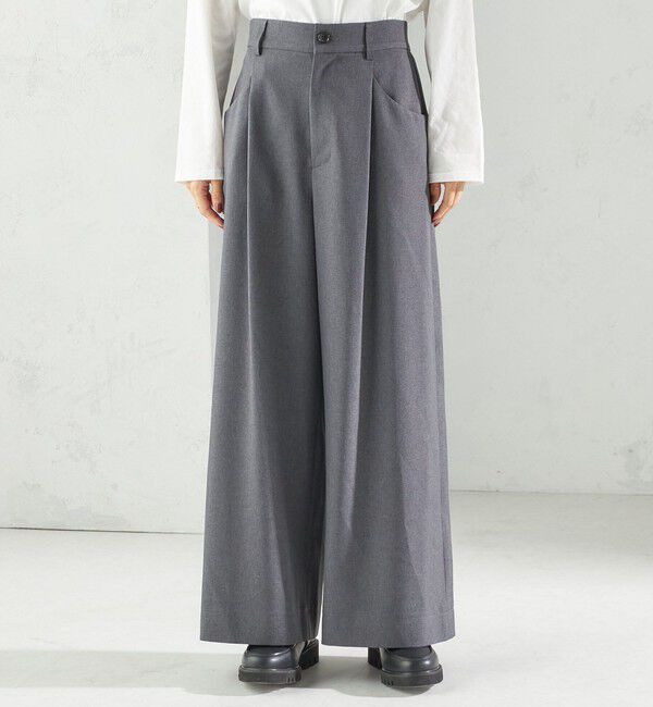 SHIPS for women「〈手洗い可能〉ソフィー ツイル ストレッチ ポケット デザイン パンツ」|スラックス|