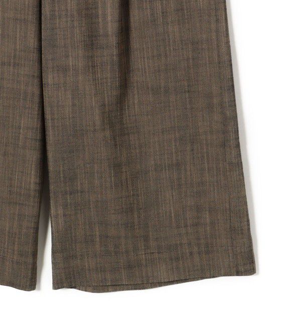 SHIPS for women「〈手洗い可能〉シャンブレー ポケット デザイン ワイド パンツ」|スラックス|