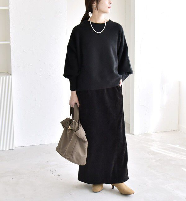 quaranciel「quaranciel:〈手洗い可能〉AQUA カシミヤ ミックス ドルマン ニット 25AW」|ニット・セーター|