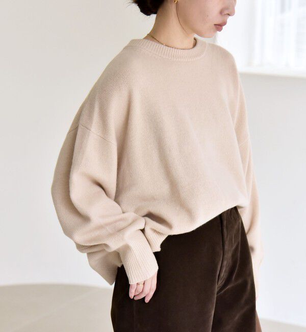 quaranciel「quaranciel:〈手洗い可能〉AQUA カシミヤ ミックス ドルマン ニット 25AW」|ニット・セーター|