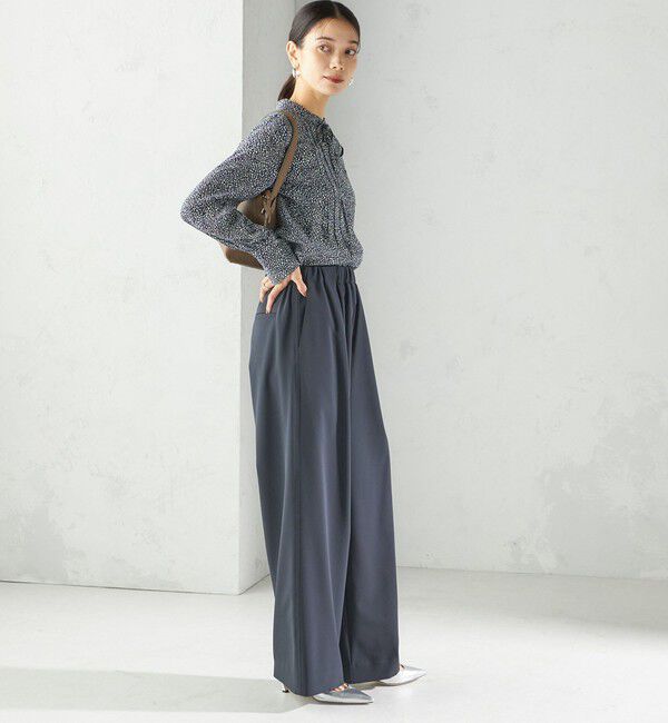 SHIPS for women「〈洗濯機可能〉ストレッチ ツイル イージー タック パンツ」|その他|