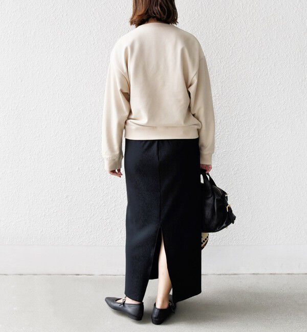 SHIPS for women「【WEB限定】〈手洗い可能〉パール調 ネックレス チャーム 付 ドルマン スウェット」|スウェット・ジャージ|