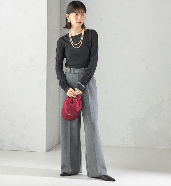 SHIPS for women「s.oyamadaコラボ:〈手洗い可能〉シアー テレコ ロング スリーブ TEE」|Tシャツ・カットソー|