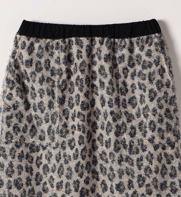 SHIPS any「SHIPS any:〈手洗い可能〉レオパード ジャカード Iライン イージー スカート」|タイト|