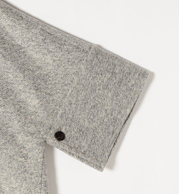 quaranciel「quaranciel: スライバー ウール ミックス クルーネック コート」|ノーカラーコート|