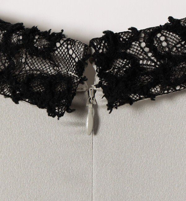 SHIPS any「《一部追加予約》SHIPS any:〈洗濯機可能〉サテン レースカラー ブラウス」|シャツ・ブラウス|