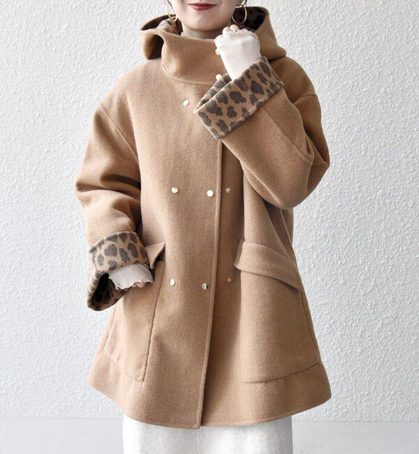 SHIPS any「SHIPS any: リバー フーデッド Aライン ミドル コート」|その他|