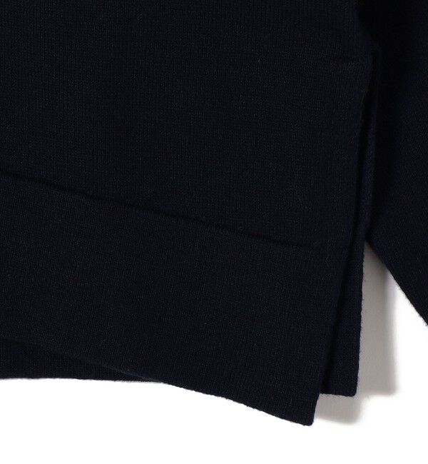 SHIPS for women「【WEB限定】〈手洗い可能〉サイド スリット ゴールド 釦 ポロ ニット」|ニット・セーター|