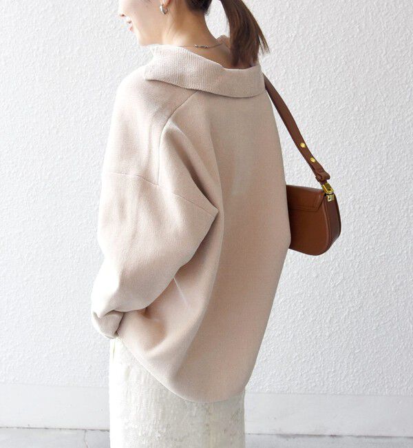 SHIPS any「SHIPS any:〈手洗い可能〉モールヤーン スキッパー ポロ ニット プルオーバー」|ニット・セーター|