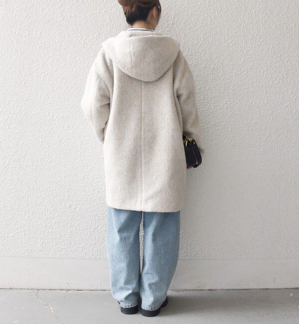 SHIPS any「SHIPS any: シャギー フーディー ガウン コート」|その他|