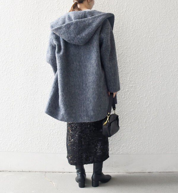 SHIPS any「SHIPS any: シャギー フーディー ガウン コート」|その他|