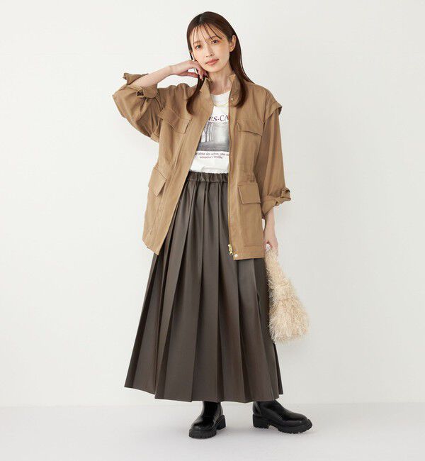 SHIPS Colors 「SHIPS Colors:〈手洗い可能〉パッチポケット ミリタリー ブルゾン」|ブルゾン・スタジャン|