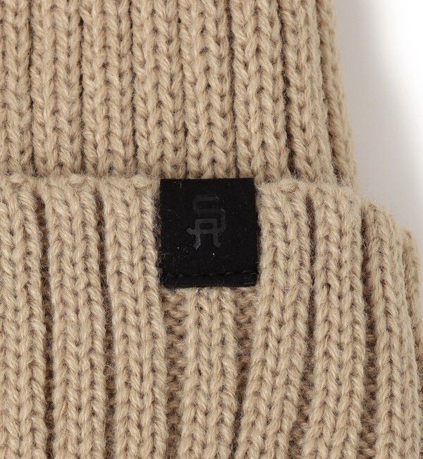 SHIPS any「SHIPS any: リブ ボア ワンポイント ピスネーム ワッチキャップ (ユニセックス)」|ニット帽|