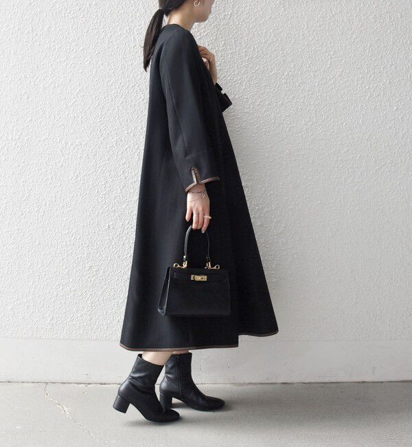 SHIPS any「SHIPS any: ヘリンボーン パイピング フレア ワンピース」|ワンピース|