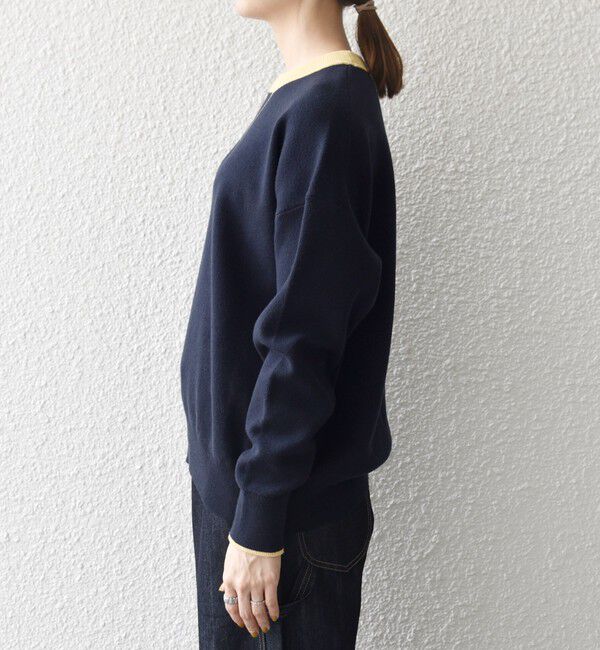 SHIPS any「SHIPS any:〈手洗い可能〉ダブルフェイス Vガゼット ニット プルオーバー」|ニット・セーター|