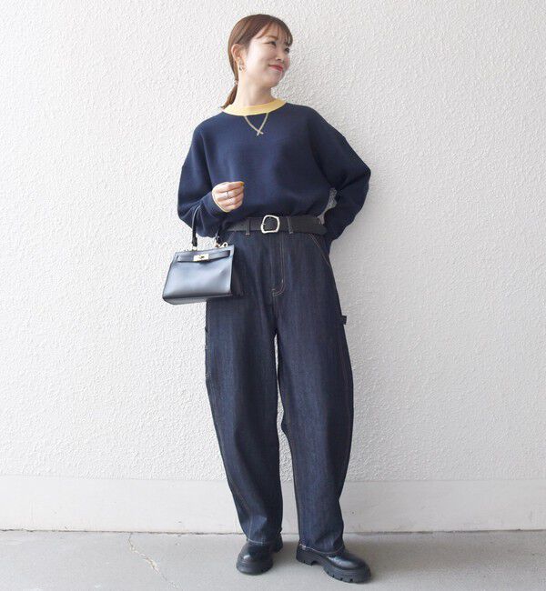 SHIPS any「SHIPS any:〈手洗い可能〉ダブルフェイス Vガゼット ニット プルオーバー」|ニット・セーター|