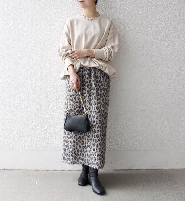 SHIPS any「SHIPS any:〈洗濯機可能〉裏毛 バイカラー ドロスト ルーズ スウェット プルオーバー」|スウェット・ジャージ|