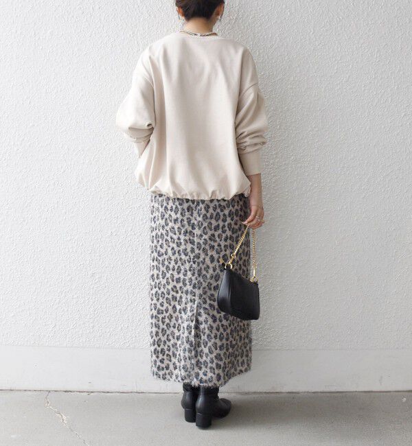 SHIPS any「SHIPS any:〈洗濯機可能〉裏毛 バイカラー ドロスト ルーズ スウェット プルオーバー」|スウェット・ジャージ|