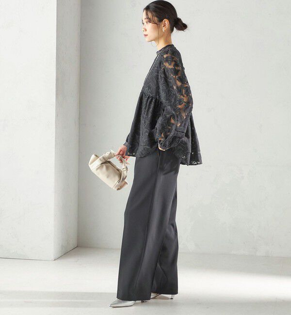 SHIPS for women「〈手洗い可能〉IPEKER オパール 加工 ブラウス（セレモニー対応可）」|シャツ・ブラウス|