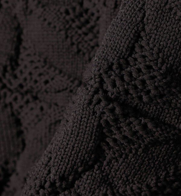 SHIPS for women「【WEB限定】〈手洗い可能〉フラワー ジャカード ジップ カーディガン」|カーディガン|