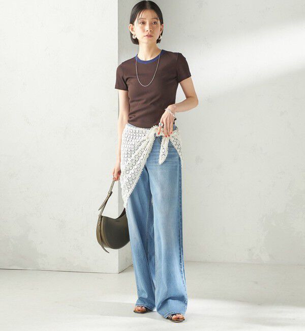 SHIPS for women「【SHIPS別注】BINDU: レース トライアングル スカーフ」|バンダナ・スカーフ|