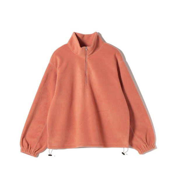 SHIPS for women「〈洗濯機可能〉フリース 裾 ドロスト ハーフ ジップ プルオーバー」|Tシャツ・カットソー|